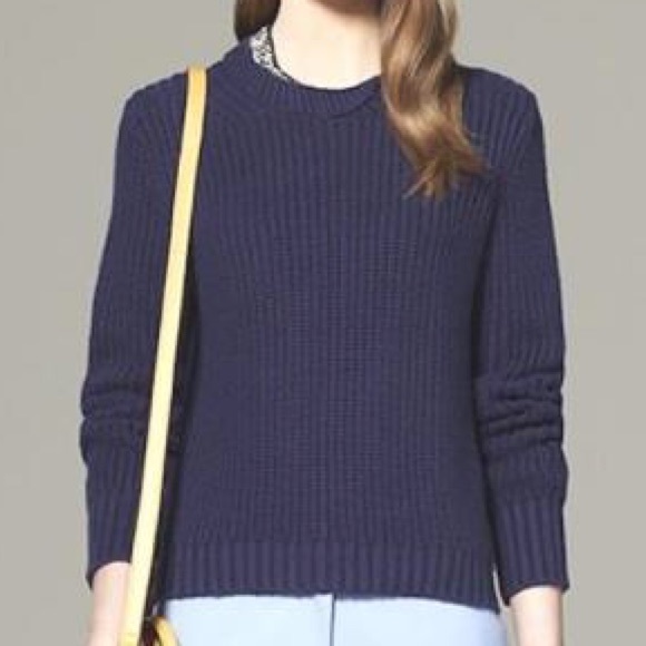 3.1 Phillip Lim Chunky Knit Navy Blue Sweater - Picture 2 of 7